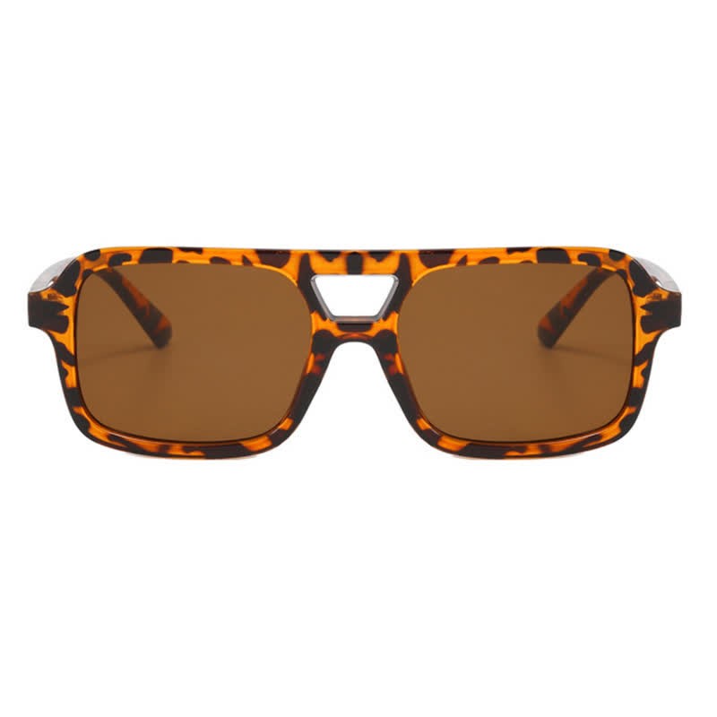 Spykay™ SG60851 Double Bridges Square Frame Retro Sunglasses