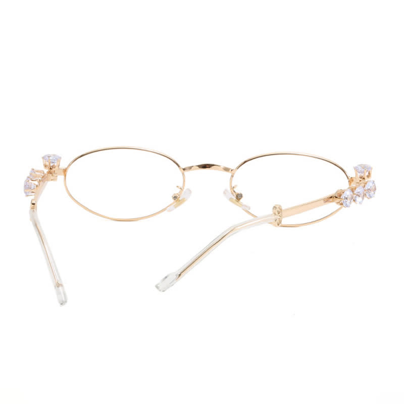 Spykay™ EG26671 Anti-blue Light Oval Frames Rhinestone-Embellished Eyeglasses - image 9
