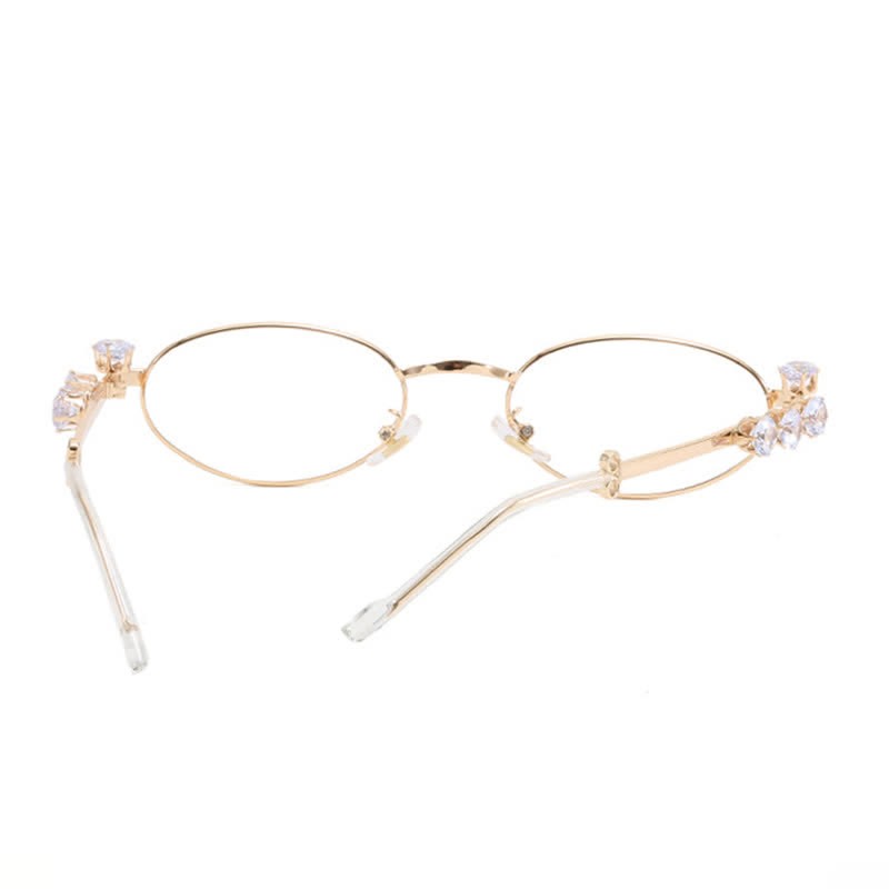 Spykay™ EG26671 Anti-blue Light Oval Frames Rhinestone-Embellished Eyeglasses - image 9