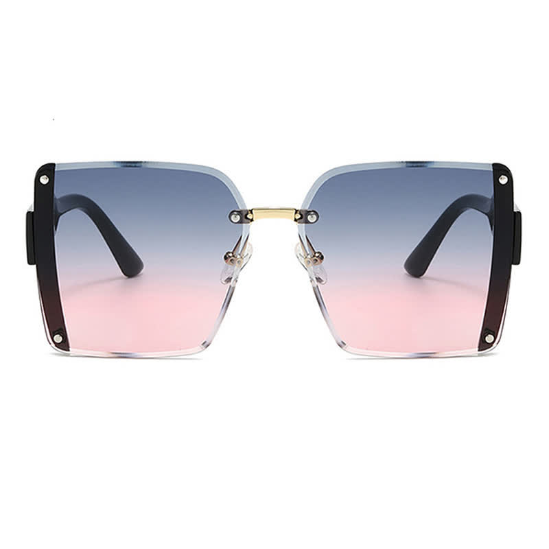 Spykay™ SG60835 Square Frame Oversized Rimless Sunglasses - image 18