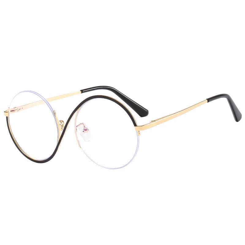 Spykay™ EG26662 "S" Design Metal Semi-Rimless Round Frame Unique Retro-Vintage Glasses - image 17