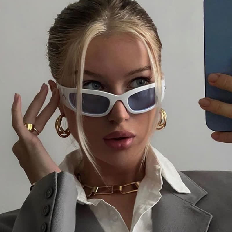 Spykay™ SG60917 Moon Print Retro-Vintage Y2K Sports Sunglasses