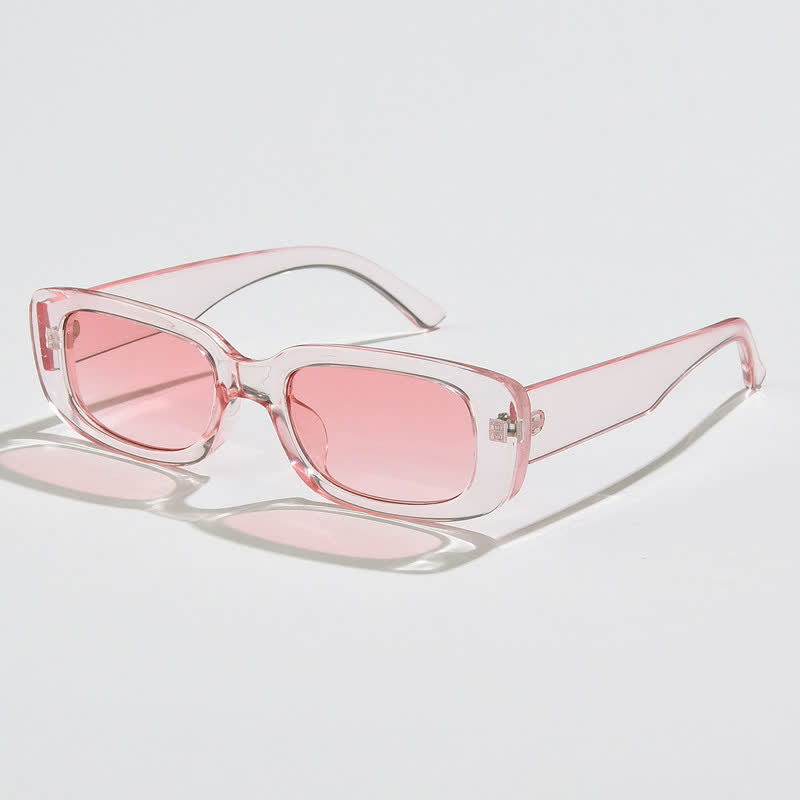 Spykay™ SG60996 Rectangle Small Thick Frame Vintage Sunglasses - Pink - image 19