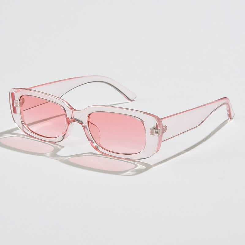 Spykay™ SG60996 Rectangle Small Thick Frame Vintage Sunglasses - Pink - image 19