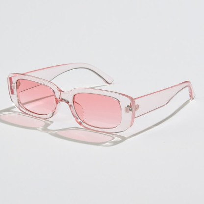 Spykay™ SG60996 Rectangle Small Thick Frame Vintage Sunglasses - Pink - image 19