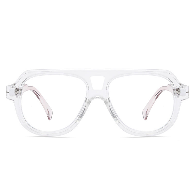Spykay™ EG26883 Anti-blue Light Double Bridges Oversized Aviator Thick Eyeglasses - image 14