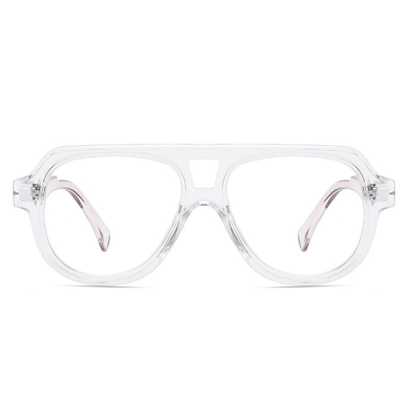 Spykay™ EG26883 Anti-blue Light Double Bridges Oversized Aviator Thick Eyeglasses - image 14