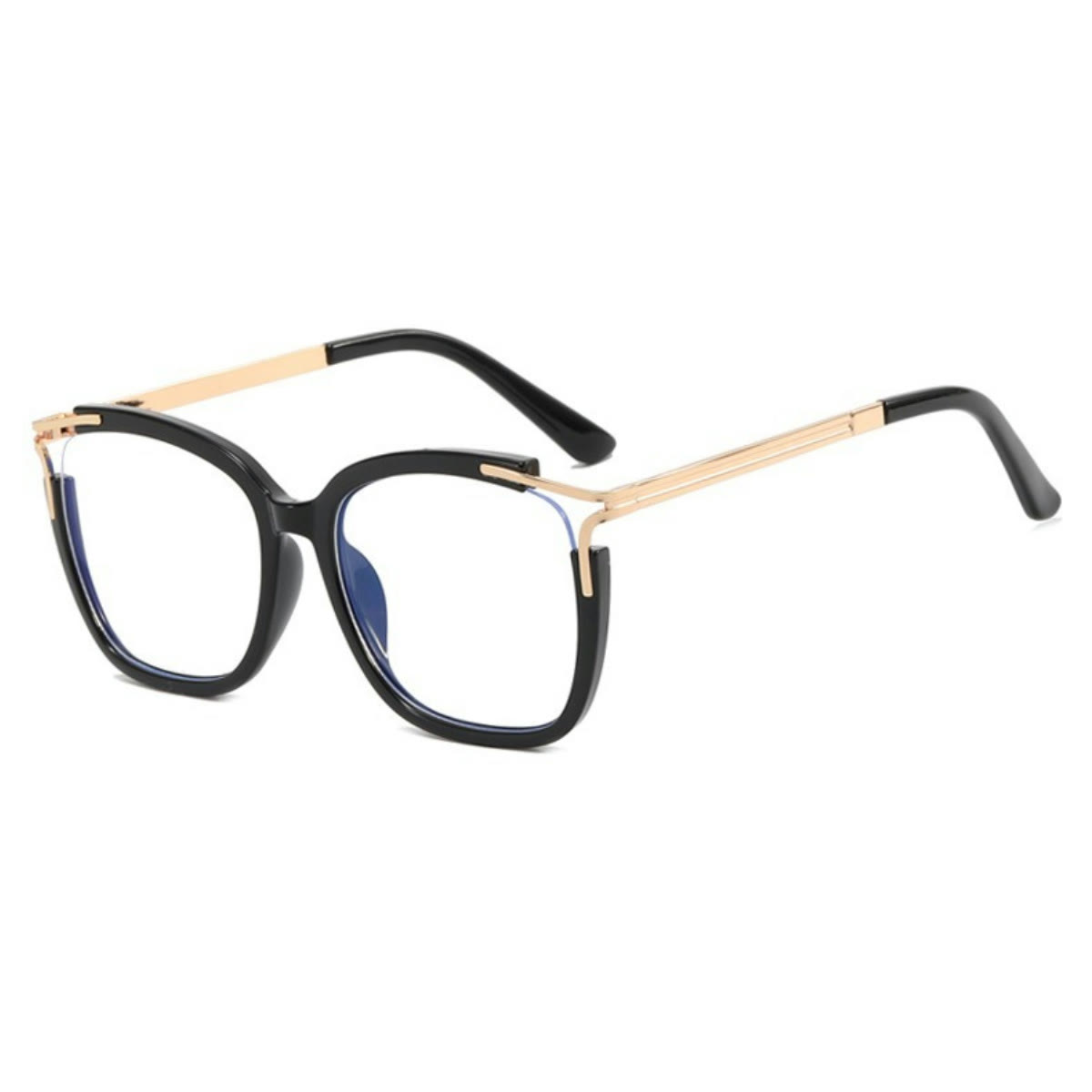 Spykay™ EG1018 Square Cat-eye Hollow Glasses Frame New TR90 Anti-blue Light Flat Glasses