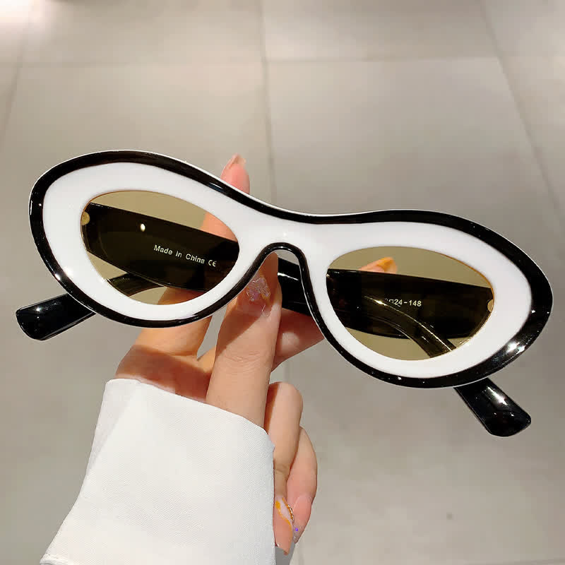 Spykay™ SG1011 Y2K Oval Frame Dopamine Color Sunglasses