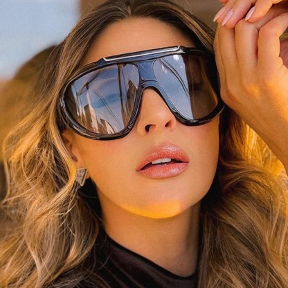 Spykay™ SG60883 'T' Design Oversized Aviator Sunglasses
