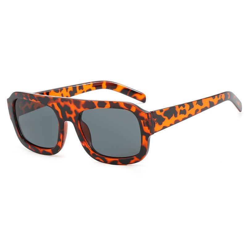 Spykay™ SG60920 Square Large Frame Trendy Sunglasses - Leopard/Grey - image 20