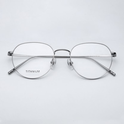 Spykay™ EG26857 Round Titanium Lightweight Frame Anti-blue Light Simple Glasses - image 12