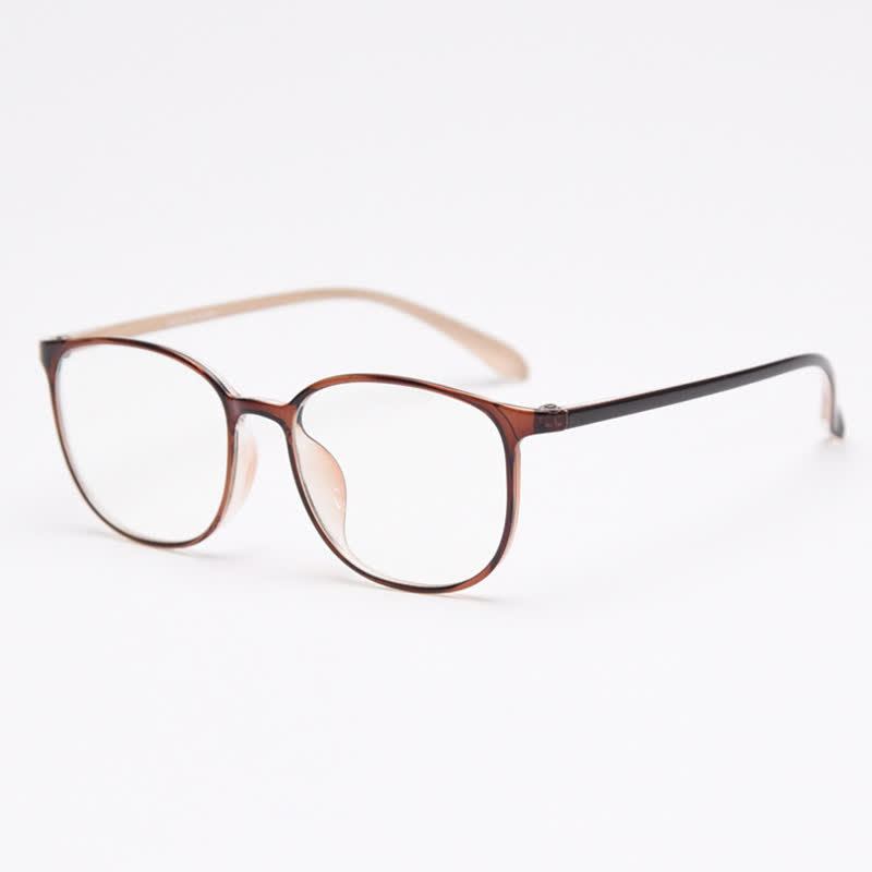 Spykay™ EG26864 Square Frame Anti-blue Light Simple Classic Glasses  - Brown/Beige - image 5