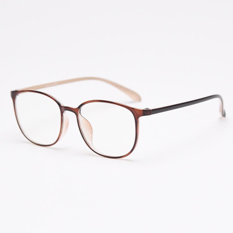 Spykay™ EG26864 Square Frame Anti-blue Light Simple Classic Glasses  - Brown/Beige - image 5