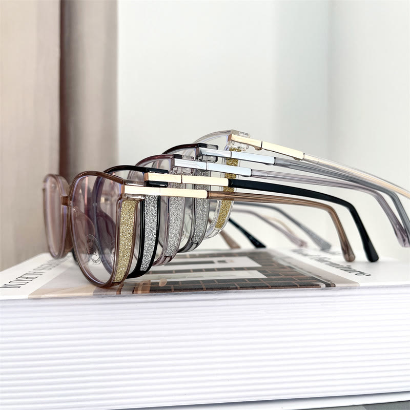 Spykay™ EG1013 Women's TR90 Oval Frame Fashion Minimalist Blue Light Blocking Glasses, Suitable For School - image 17