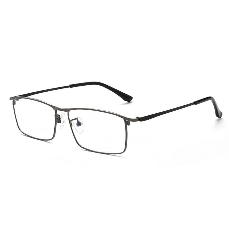 Spykay™ EG26841 Simple Titanium Rectangle Frame Anti-blue Light Glasses - Drak Grey - image 6