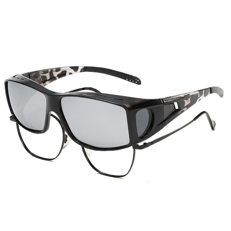 Spykay™ SG60963 Fit Over Glasses Polarized Sunglasses for Sports&Cycling - Black/Leopard - image 4