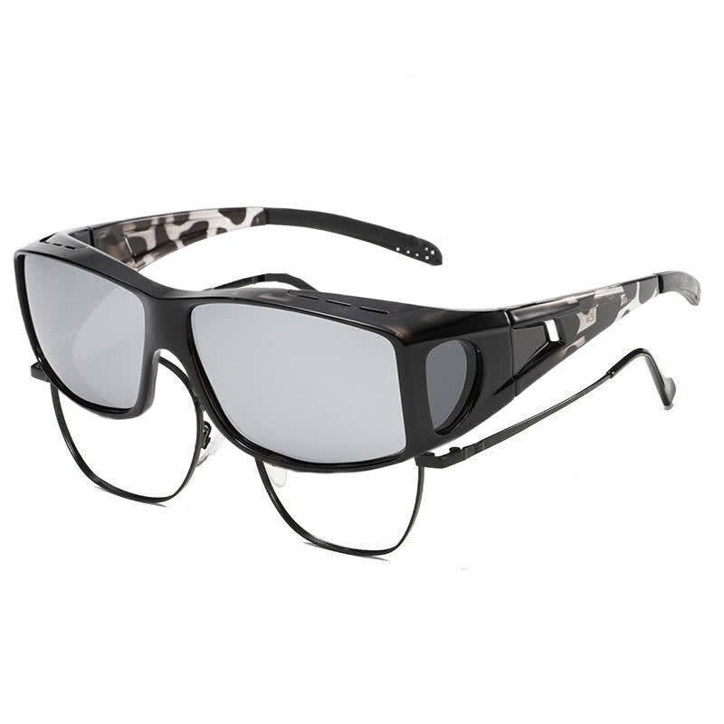 Spykay™ SG60963 Fit Over Glasses Polarized Sunglasses for Sports&Cycling - Black/Leopard - image 4