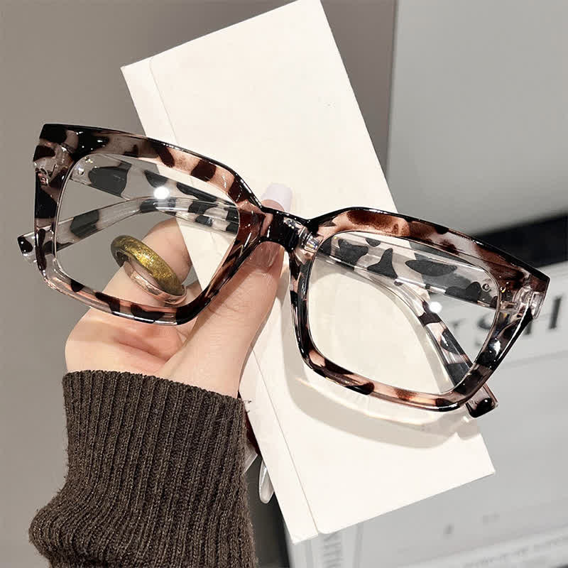 Spykay™ EG26741 Simple Anti-blue Light Square Frame Stylish Glasses - Leopard - image 10