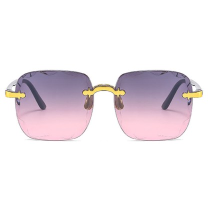 Spykay™ SG61010 Square Frame Oversized Trendy Rimless Sunglasses - image 11