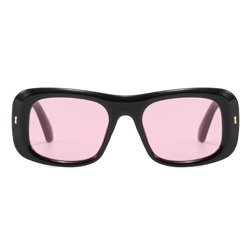 Spykay™ SG60905 Arrow Decor Square Frame Thick Sunglasses