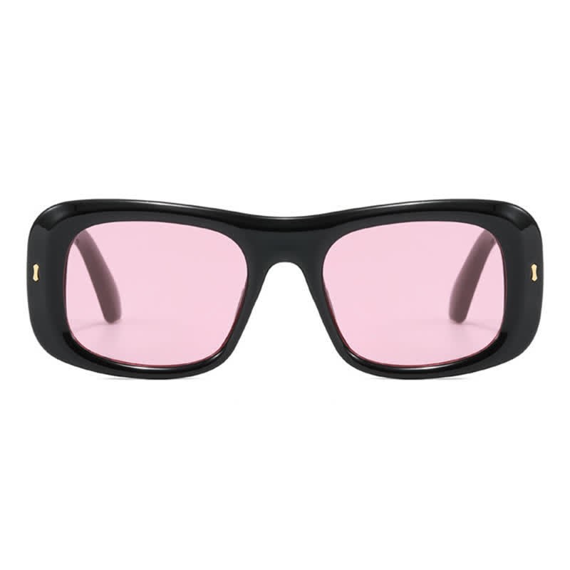 Spykay™ SG60905 Arrow Decor Square Frame Thick Sunglasses