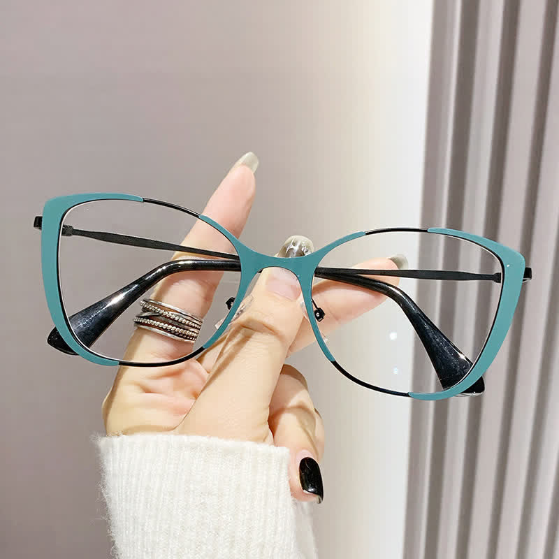 Spykay™ EG26752 Women's Cat-Eye Frame Hipster Glasses - Green/Black - image 28