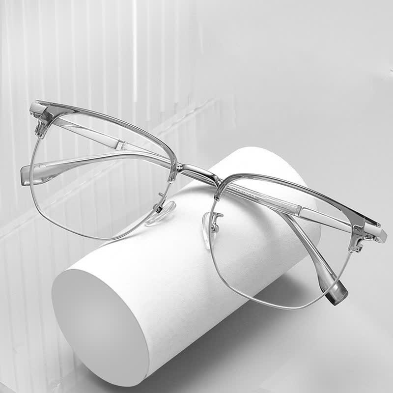 Spykay™ EG26900 Classic Anti-blue Light Square Frame Browline Glasses - image 9