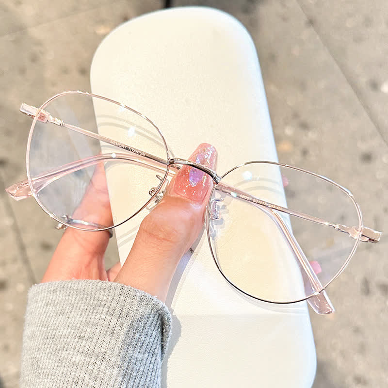 Spykay™ EG26890 Lightweight Round Frame Anti-blue Light Glasses - Rose Golden - image 4