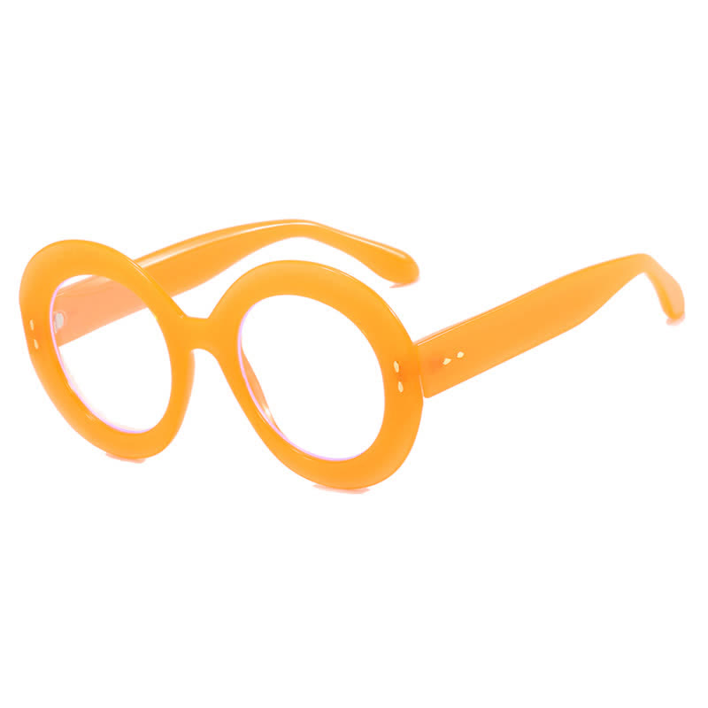 Spykay™ EG26784 Simple Oversized Round Frame Anti-blue Light Trendy Glasses