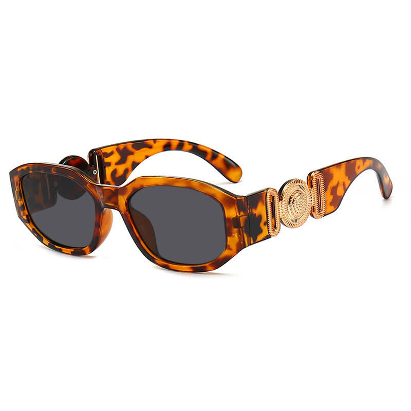 Spykay™ SG60708 Geometric Frames Thickened Temples Sunglasses - Leopard Print - image 16