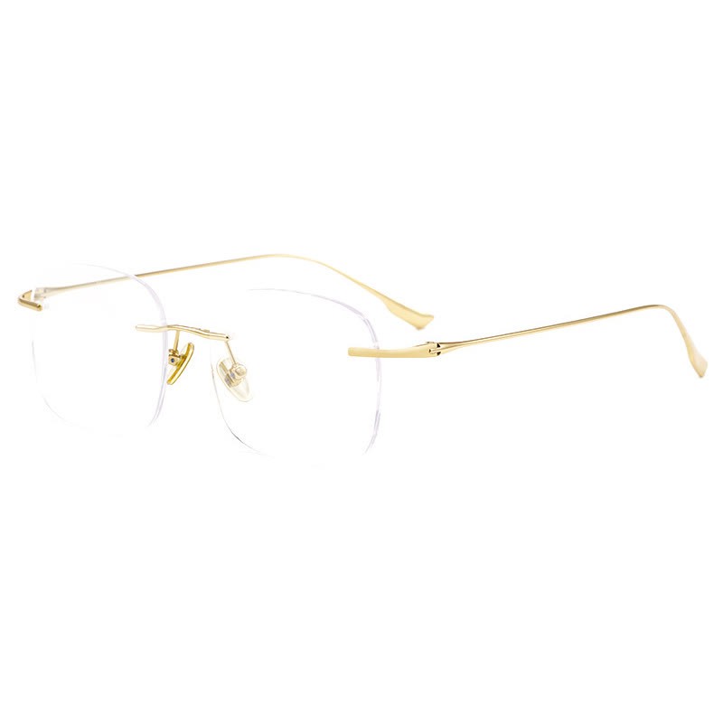 Spykay™ EG26894 Classic Square Titanium Frame Anti-blue Light Hipster Rimless Glasses - image 9