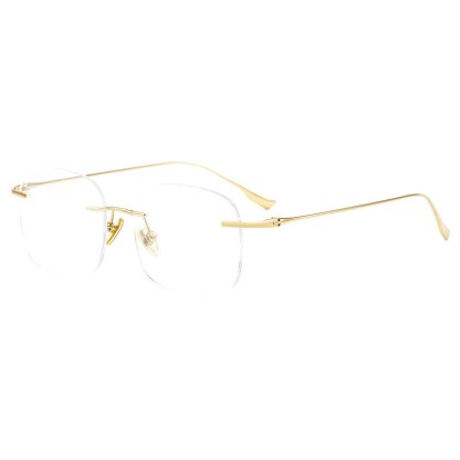 Spykay™ EG26894 Classic Square Titanium Frame Anti-blue Light Hipster Rimless Glasses - image 9