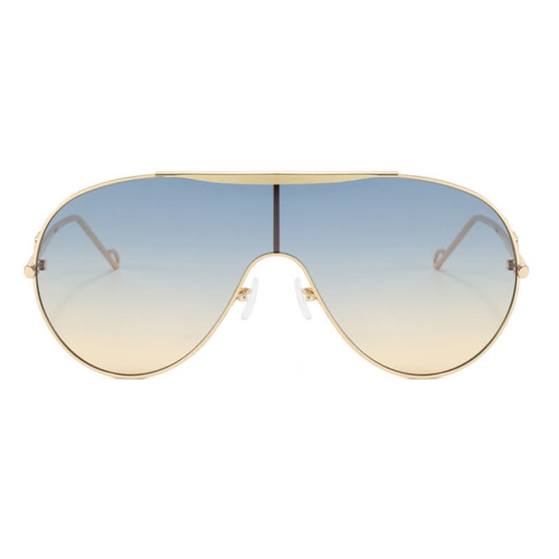 Spykay™ SG60892 Oversized One-piece Aviator Sunglasses