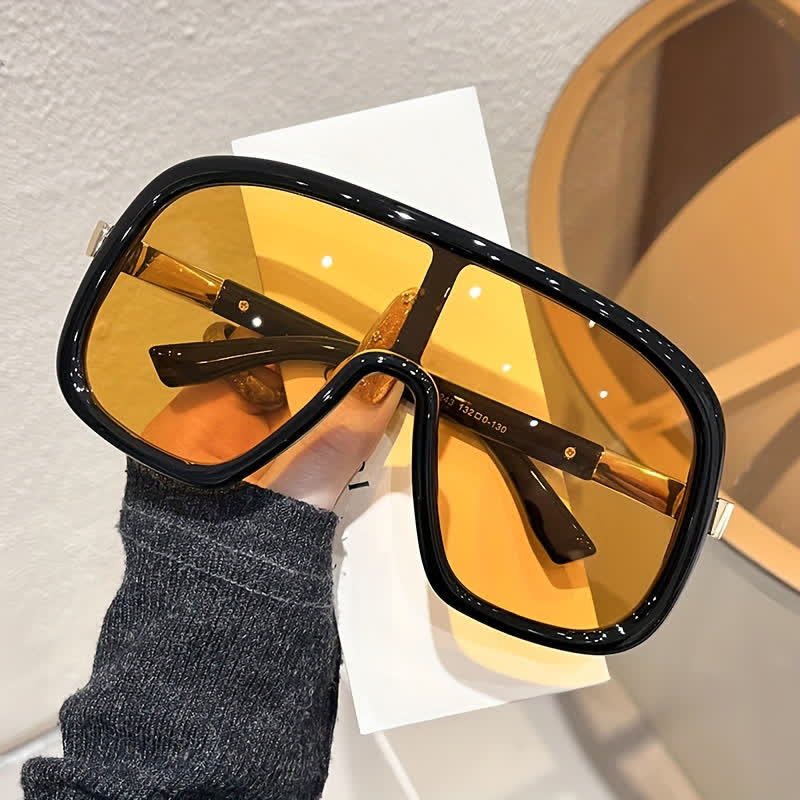 Spykay™ SG60952 Flat Top Double Bridges Oversized Trendy Aviator Sunglasses - image 5