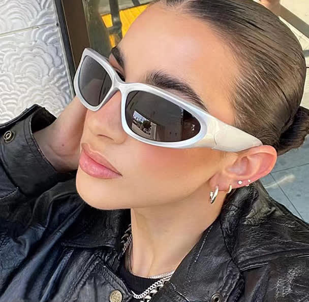 Spykay™ SG60712 Y2K Punk Oval Frame Sunglasses