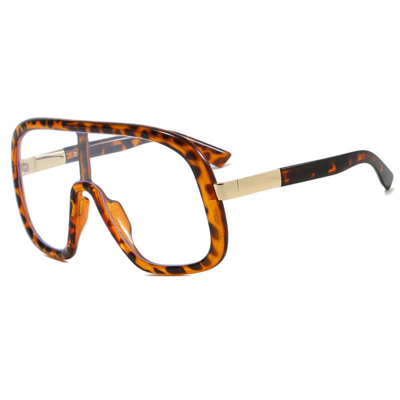 Spykay™ EG26824 Flat Top Double Bridges Oversized Trendy Aviator Glasses - Leopard - image 11
