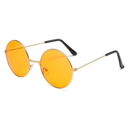 Spykay™ SG61008 Retro Round Frame Metal Sunglasses for Women Men - Orange - image 13