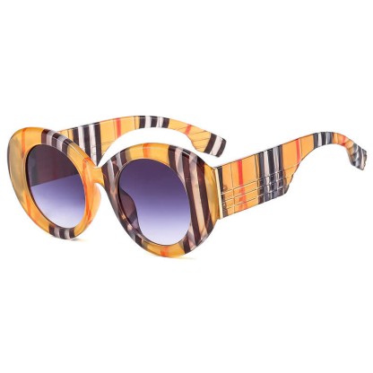 Spykay™ SG60829 Round Thick Frame Hipster Oversized Sunglasses