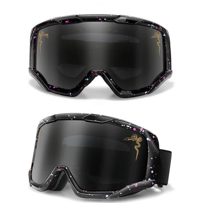 Spykay™ SG61043 Unisex Snake Printed Anti-Fog Color Ski Goggles for Outdoor Activities - Black/Grey - image 10