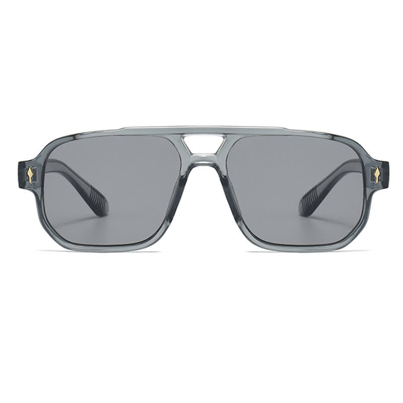 Spykay™ SG61003 Square Frame Double Bridges Vintage Arrow Sunglasses - image 15