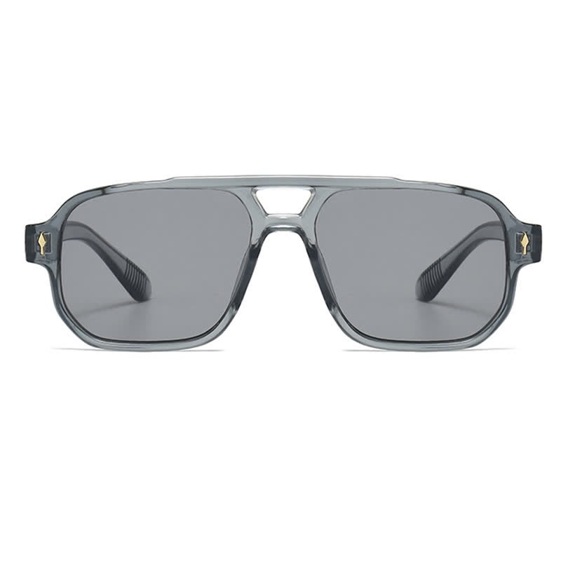 Spykay™ SG61003 Square Frame Double Bridges Vintage Arrow Sunglasses - image 15