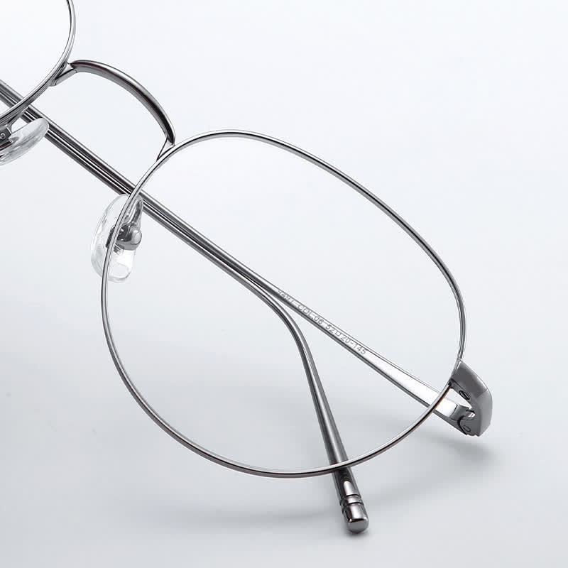 Spykay™ EG26857 Round Titanium Lightweight Frame Anti-blue Light Simple Glasses - image 13