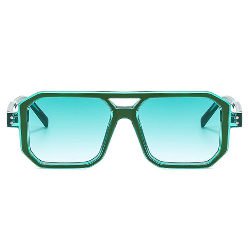 Spykay™ SG60875 Trendy Square Frame Double Bridges Sunglasses