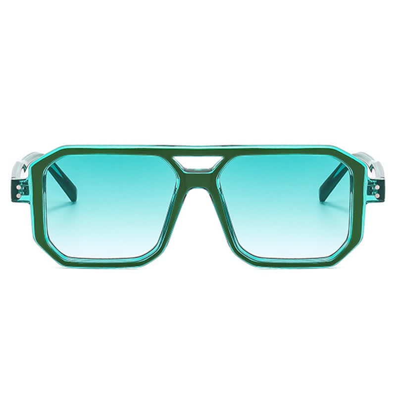 Spykay™ SG60875 Trendy Square Frame Double Bridges Sunglasses