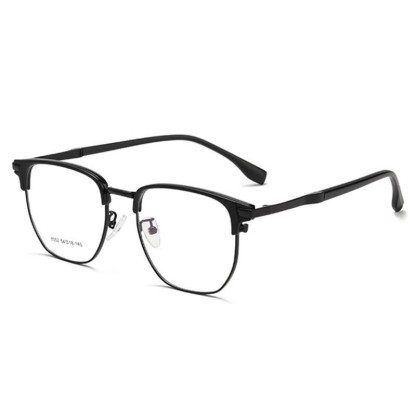 Spykay™ EG26900 Classic Anti-blue Light Square Frame Browline Glasses - Black - image 3
