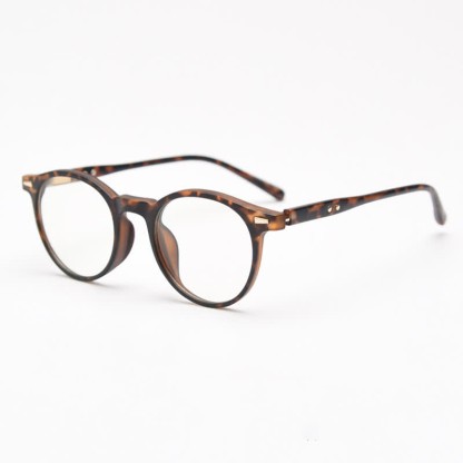 Spykay™ EG26869 Simple Round Frame Anti-blue Light Classic Glasses  - Leopard - image 10