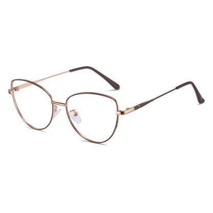 Spykay™ EG26936 Cat-Eye Frame Anti-blue Light Retro Glasses - Rose Golden/Coffee - image 13