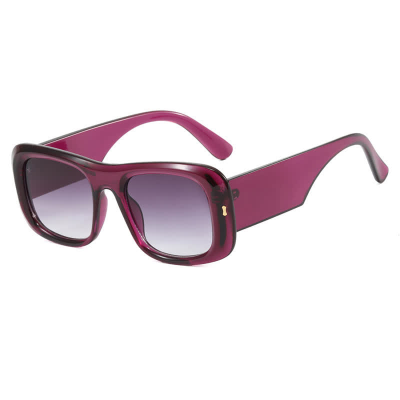Spykay™ SG60905 Arrow Decor Square Frame Thick Sunglasses