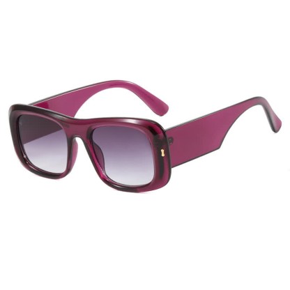 Spykay™ SG60905 Arrow Decor Square Frame Thick Sunglasses